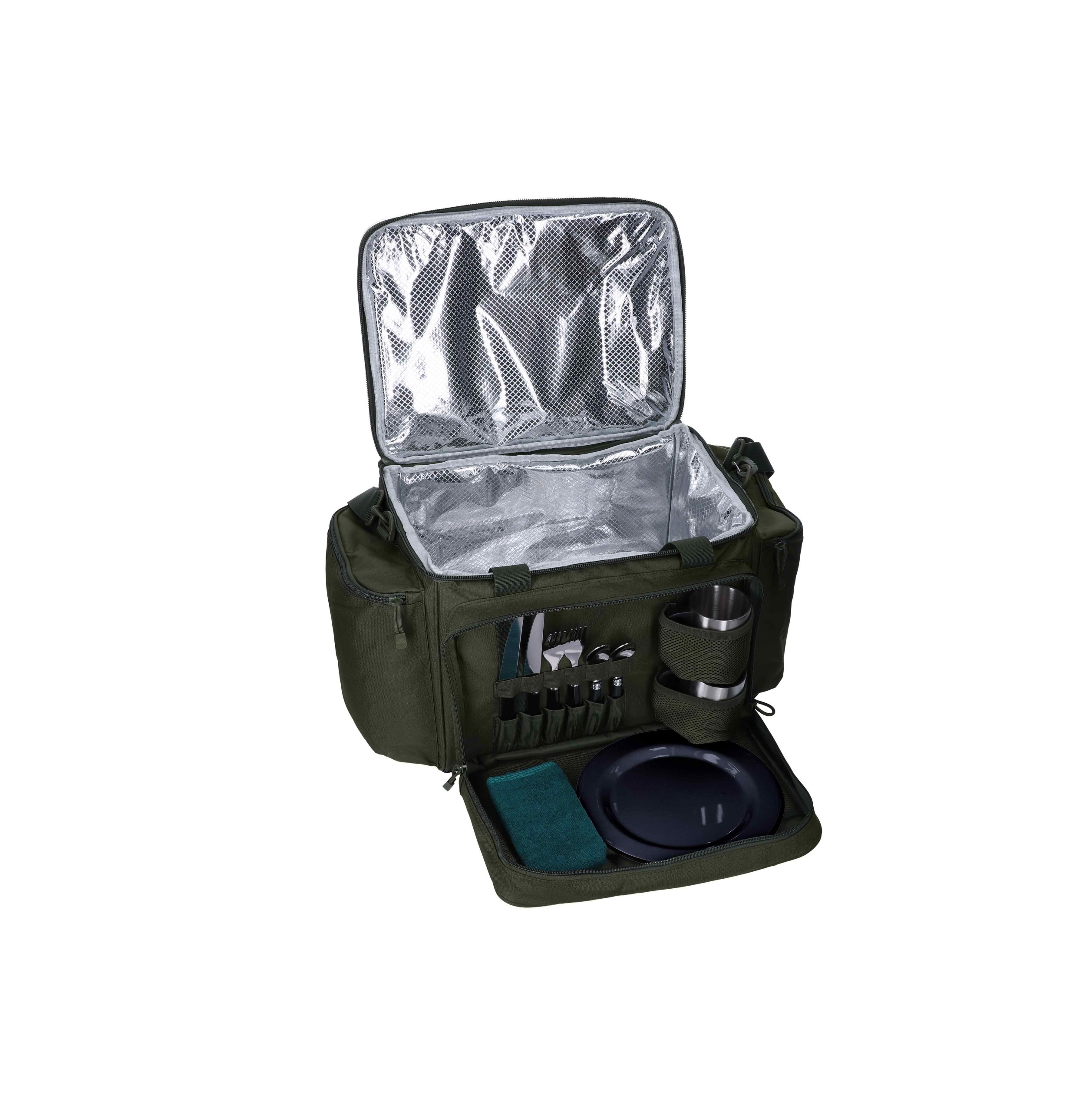 MOCHILA TERMICA ENCLAVE CON JUEGO DE VAJILLA