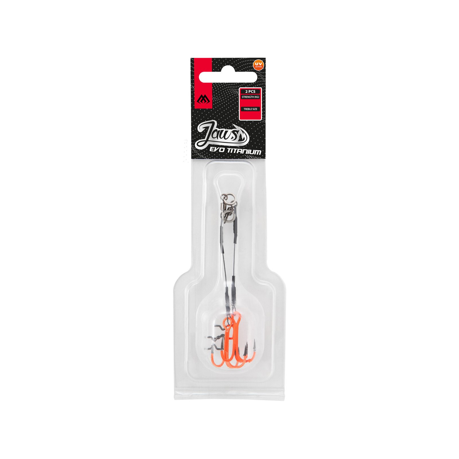 Stinger Mikado Jaws Evo Titanium – negro y UV – 2 unidades - Imagen 3