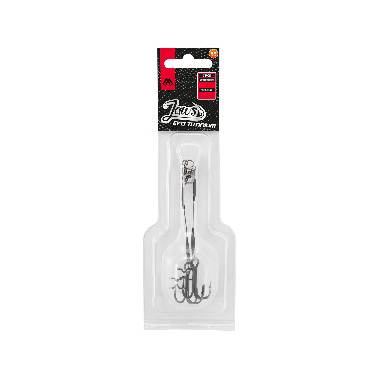 Stinger Mikado Jaws Evo Titanium – negro y UV – 2 unidades - Imagen 4